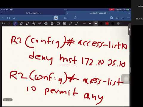 CN Final - ACL (Access Control Lists)
